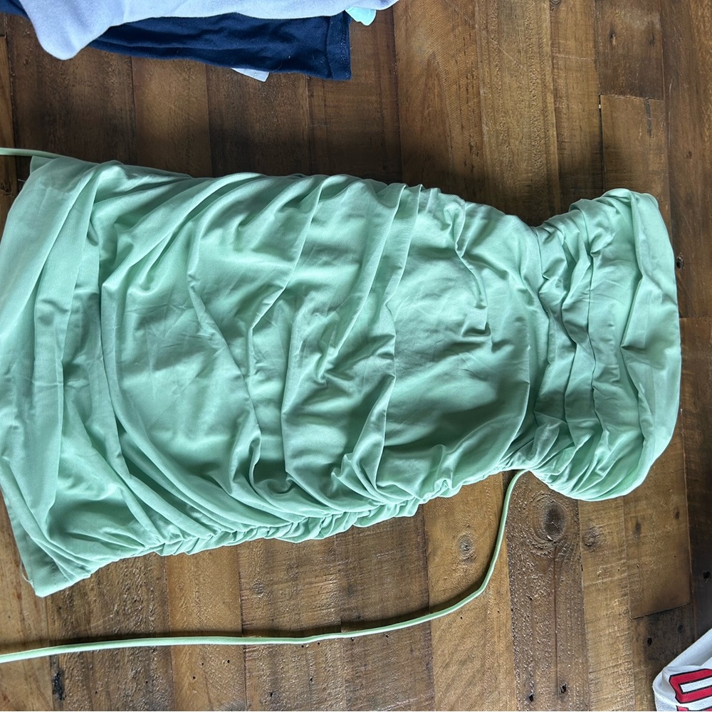 Princess Polly Light Green Strapless Dress